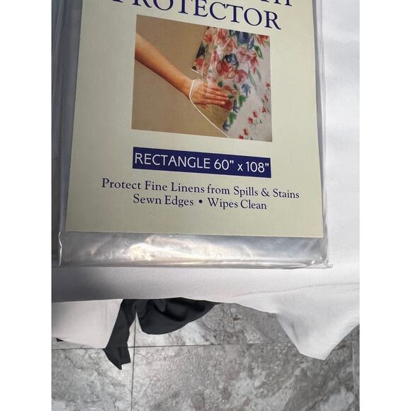 NWT ROYAL NORFOLK LINENS CLEAR VINYL TABLECLOTH PROTECTOR - Rectangle 60"x108" - Picture 3 of 5